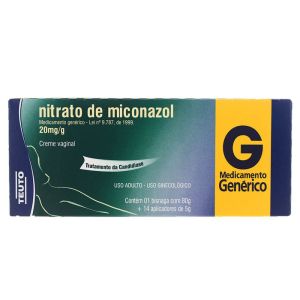 Nitrato De Miconazol 20Mg Teuto Creme Com 80G - Teuto (Genérico)