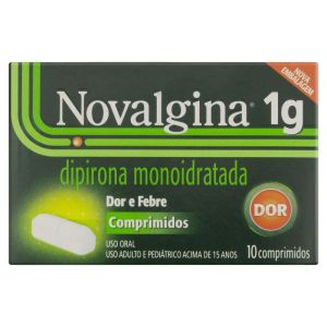 Novalgina 1G Caixa Com 10 Comprimidos