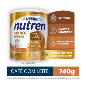Nutren Senior Cefe com Leite Lata 740G