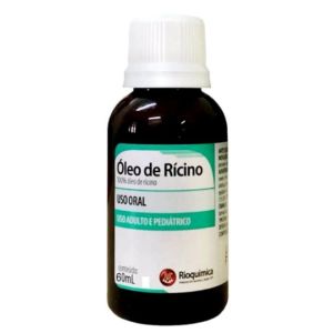 Óleo De Rícino Rioquímica Frasco Com 60mL