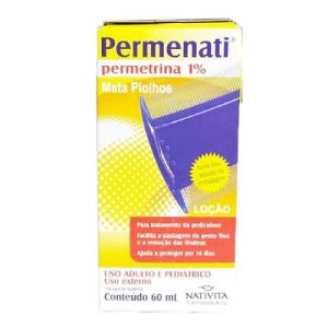 Permenati 10Mg/mL Caixa Com 1 Frasco Com 60mL De Loção De Uso Dermatológico