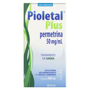 Pioletal Plus 50Mg/mL Caixa Com 1 Frasco Com 60mL De Loção De Uso Dermatológico