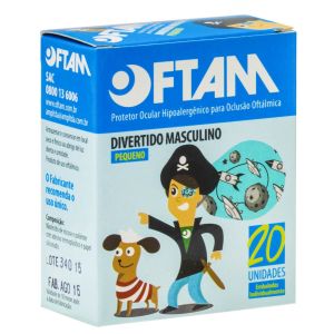 Protetor Ocular Divertido Masculino Tamanho Pequeno 20 Unidades