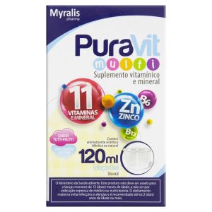 Suplemento Vitamínico-Mineral Puravit Multi Solução Oral Com 120mL