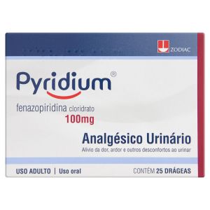 Pyridium 100Mg Caixa Com 25 Drágeas