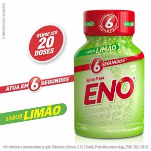 Sal De Frutas Eno Frasco Com 100G De Pó Efervescente De Uso Oral Limão