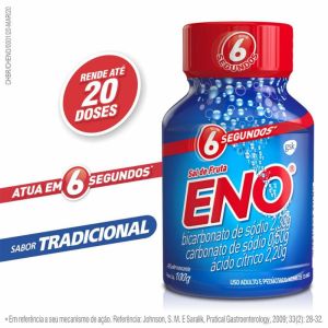 Sal De Frutas Eno Frasco Com 100G De Pó Efervescente De Uso Oral Tradicional