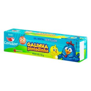 Gel Dental Condor Baby Galinha Pintadinha Sem Flúor 0-2 Anos Com 50G