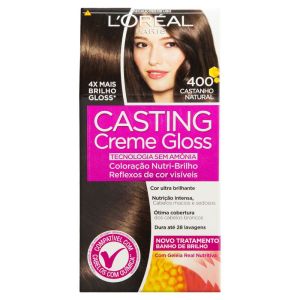 Tintura Semipermanente Casting Creme Gloss 400 Castanho Natural