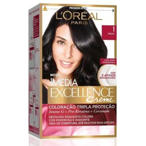 Tintura L'Oréal Imédia Excellence Creme Nº 1 Preto