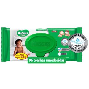 Toalha Umedecida Huggies Jumbo Com 96 Unidades