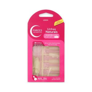 Unhas Fhaces Natural Quadrada Longa 28Un. (U3004)