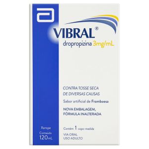Vibral 3Mg/mL Caixa Contendo 1 Frasco Com 120mL De Xarope De Uso Adulto + 1 Copo Medidor
