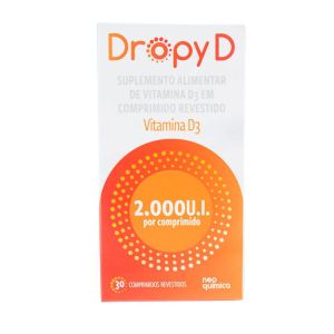 Vitamina D Dropy D 2.000Ui Com 30 Comprimidos