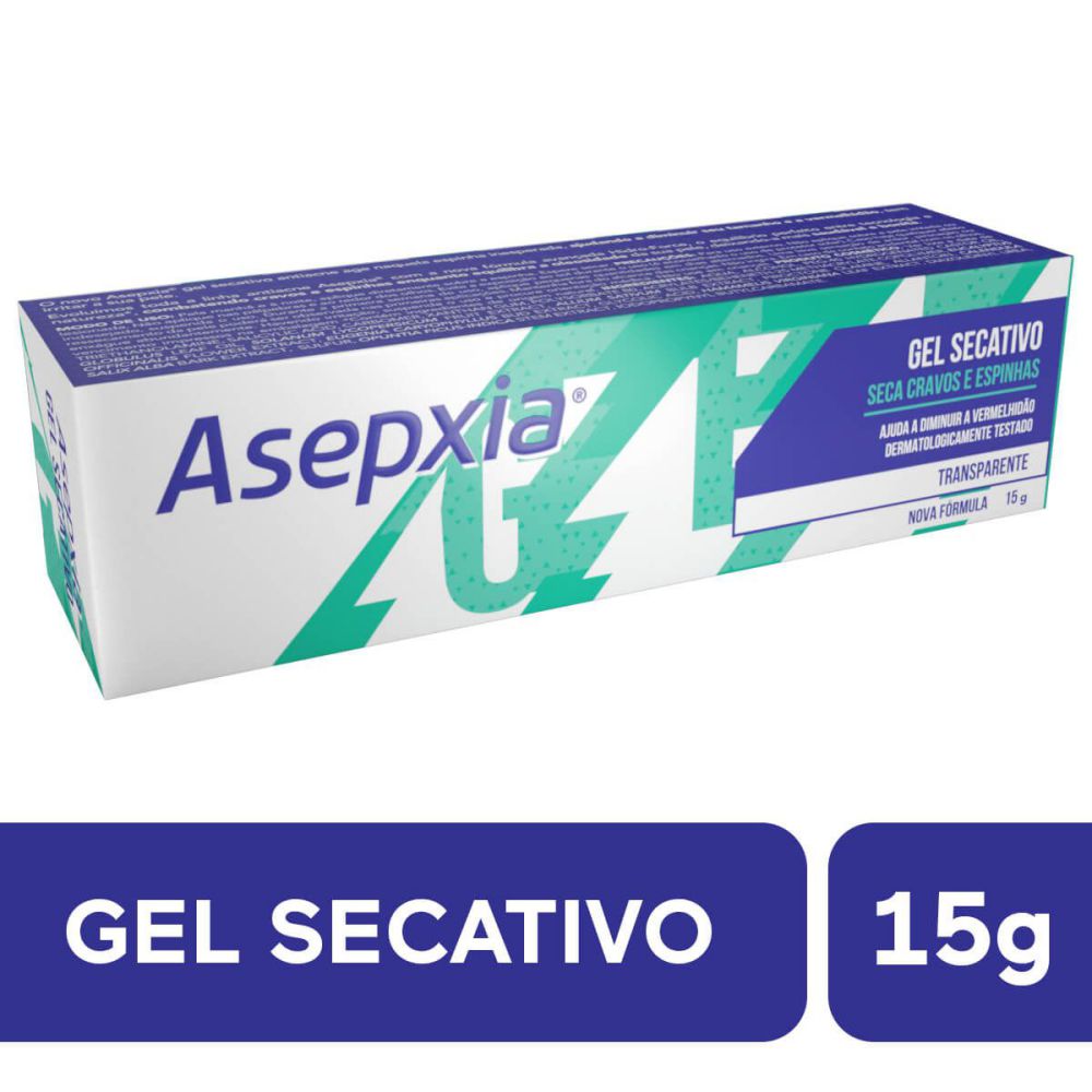 Gel Secativo Asepxia Transparente 15G