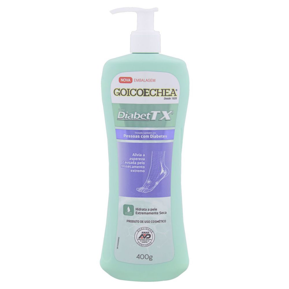 Creme Hidratante Goicoechea Diabettx Pele Seca A Extrasseca com 400G